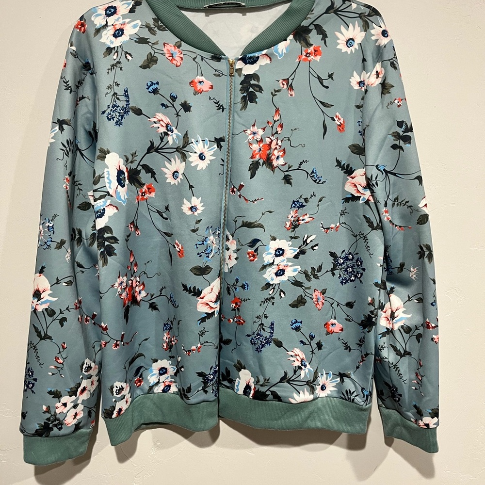 Wish Green Floral Jacket